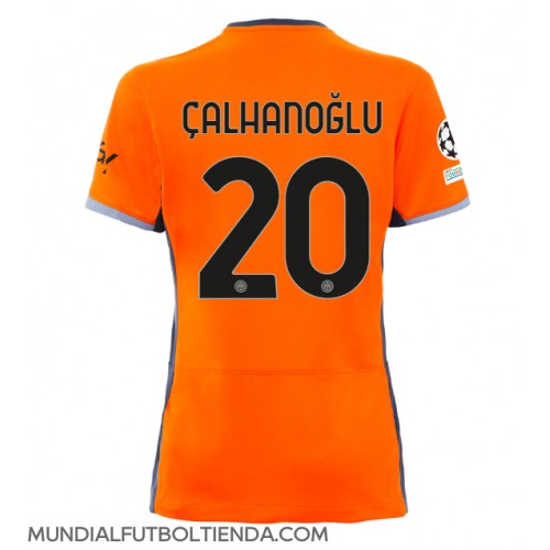 Camiseta Inter Milan Hakan Calhanoglu #20 Tercera Equipación Replica 2023-24 para mujer mangas cortas